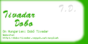 tivadar dobo business card